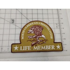 Large North American Hunting Club Life‎ Member Embroidery Patch *New*